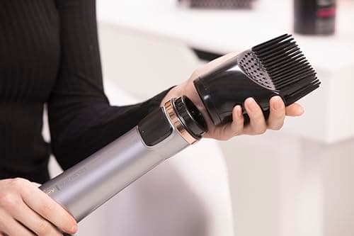 Remington Brosse Soufflante Rotative automatique [Soin kératine & huile d'amande] Keratin Protect (1000W, Céramique, Température variable, 3 accessoires: 2 brosses rondes 40 & 50mm + de Volume) AS8811