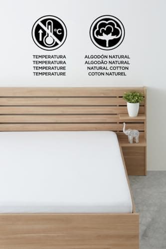 Degrees home - Relax - Housse de Matelas 80x190/200 cm - Protège Matelas 80x190/200 cm - Imperméable - Respirant - Ajustable et Anti-acariens - Lit 80x190/200 cm - 100% Coton