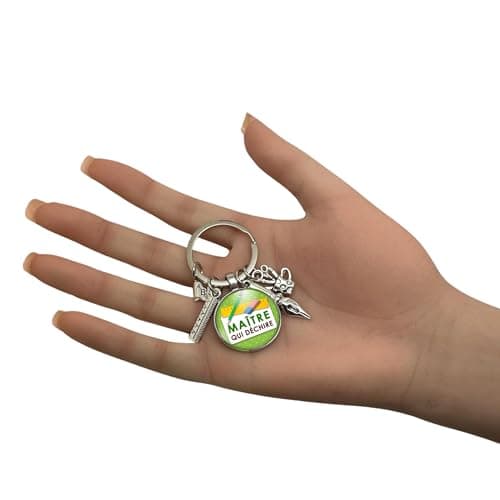 cadeau maître école - porte clés maitre breloques « je suis un maitre qui déchire » - cadeau de fin d'année scolaire - marque pages - instituteur- professeur -remerciement - fait main - création