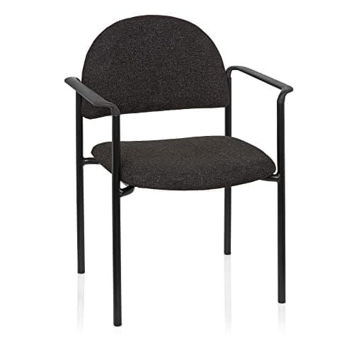 hjh OFFICE 704331 Chaise Visiteur XT 700 Gris Chaise de conférence Chaise à Quatre Pieds Chaise empilable rembourrée avec accoudoirs, empilable