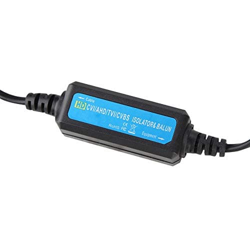 Tangxi Isolateur de Boucle HD-TVI/CVI/AHD/CVBS Balun vidéo HD Coaxial BNC mâle à Femelle Isolateur de Boucle Accessoire de caméra de sécurité à Domicile pour caméras de vidéosurveillance