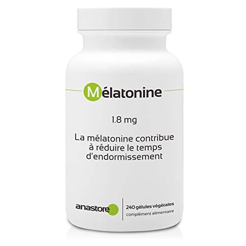 MÉLATONINE * 1.8 mg / 120 doses * Sommeil * (1 dose = 2 gélules) * pour réduire le temps d’endormissement.