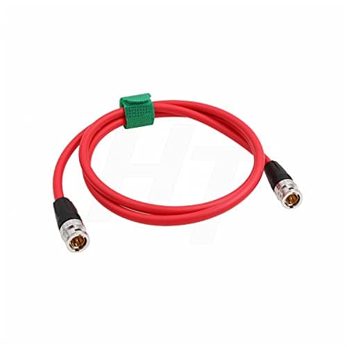 HangTon HT 12G 4K original SDI câble vidéo coaxial BNC à BNC canare LV - 61s 75 ohms pour moniteur d'appareil photo Flex Shield 3M rouge