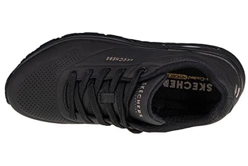Skechers Femme Uno Stand Air Fashion-sneakers, Noir Black, 39 EU