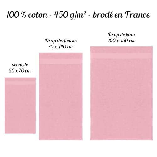 Linge éponge personnalisé, 100% coton, 450g/m2, drap de bain avec prénom, cadeau personnalisé, cadeau prénom, cadeau naissance, cadeau anniversaire, cadeau noël personnalisé
