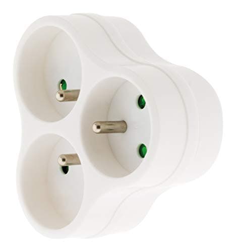 Triplite 3x 16A triangulaire - Blanc - Zenitech