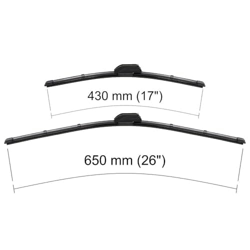Mossa Balais d'essuie-glace de pare-brise adaptés pour Nissan Qashqai II (12.2013-2021) - essuie-glace pour lunette avant - kit essuie glaces 1