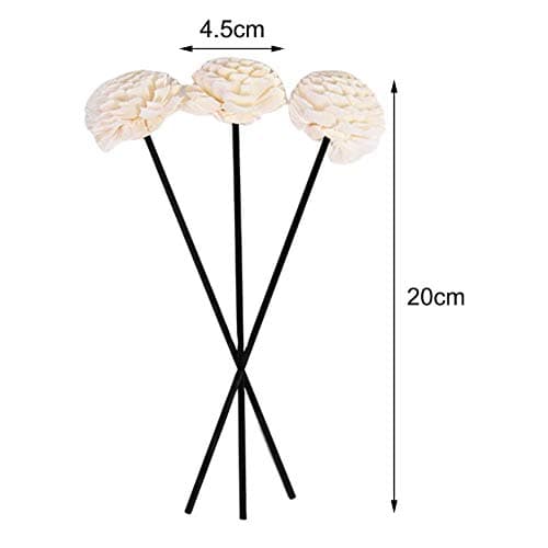 FGYZYP Lot de 6 bâtonnets en rotin pour diffuseur de parfum, aromathérapie, bâtonnets d'huiles essentielles, recharges décoratives en rotin naturel pour la maison, le bureau