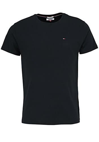 Tommy Jeans Homme Tjm Xslim Jersey Tee Dm0dm04411 T-shirt À Manches Courtes, Noir (Tommy Black), M EU