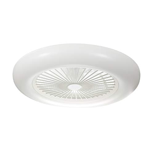 BEL AIR HOME - Ventilateur Plafonnier LED KIRA | 6 Vitesses DC Moteur Économie d'Énergie | 3 Températures Lumière 3000K-4000K-6500K | Télécommande et Application Argrace, Polycarbonate (BLANC)