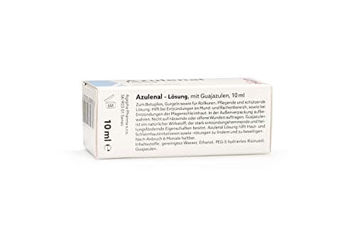 Solution Azulenal pour Aphtes, Ulcères D'estomac, Gingivite Et Ulcères Peptiques | Traite Les Problèmes De Digestion et Les Infections De La Gorge | Puissant Anti-Inflammatoire Avec Guaiazulene