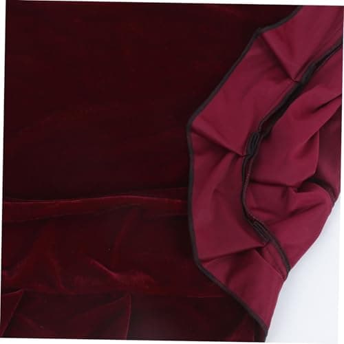 JEWEDECO Housse De Tabouret En Velours Doré Housse Pour Banc De Piano Housses De Banc Protecteur De Banc Couverture De Tabouret Couverture De Banc à La Maison Banquette Rouge