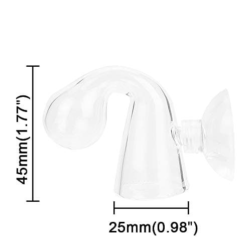 IAFVKAI Moniteur de CO2 pour Aquarium Contrôleur de Chute de CO2 pour Aquarium Détecteur de CO2 de Moniteur de capacité en Verre avec Ventouse pour Aquarium planté