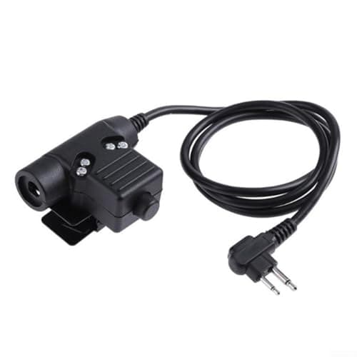 RANRAO Casque radio PTT, U94 Adaptateur PTT Push To Talk pour talkie-walkie pour BaoFeng UV-5R pour Kenwood pour Z – Tactique (pour Motorola B), 1511477994