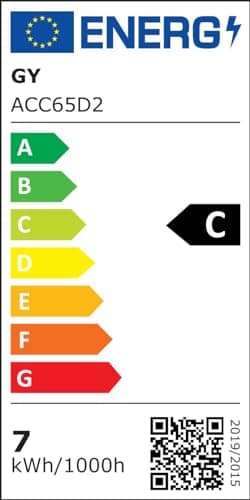 GY Ampoule LED E27 6.5W (équivalent 75W), 6500K Blanc Froid 1050 lumens, A60 Ampoules E27 LED Efficacité Energétique, Dépolie, Non-Dimmable, 6 Unité (Lot de 1)