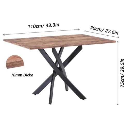 GOLDFAN Ensemble Table et 4 Chaises Bois Table de Salle à Manger avec 4 Velours Chaises,Table en Bois et Chaise de Salle à Manger de Cuisine pour 4 Personnes,Vert