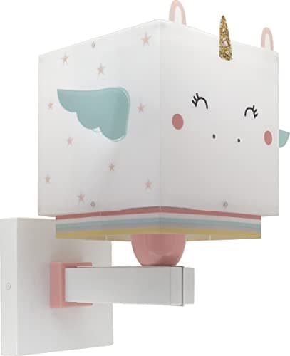 Dalber Applique murale enfant Little Unicorn Licorne les animaux, 64599, E27
