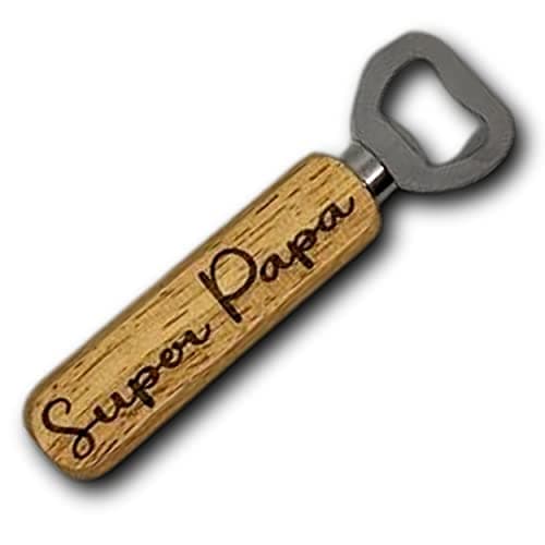 Décapsuleur en Bois personnalisable | Cadeau personnalisé| Gravure Laser | pour Maison Cuisine Bar Cadeau Anniversaire, (VOTRE TEXTE)