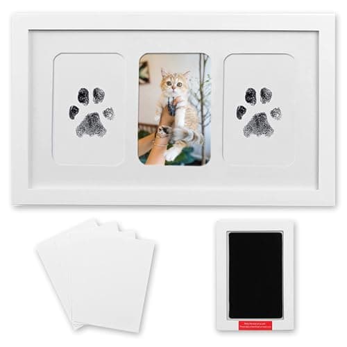 Kit Empreinte Chien et Chat,Kit D'Impression de Pattes D'Animaux,Kit Empreinte Pieds et Mains Bébé,Empreinte Patte de Chien et Chat de Bons Souvenirs pour Les Propriétaires D'Animaux