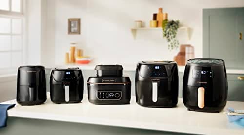 Russell Hobbs Air fryer XXL 8l [Multicuiseur 7en1, 10 programmes] Friteuse sans huile avec Rapid Air (cuit, grille, rôtit & plus, tactile, contrôle de température, lave-vaisselle) Airfryer 27170-56