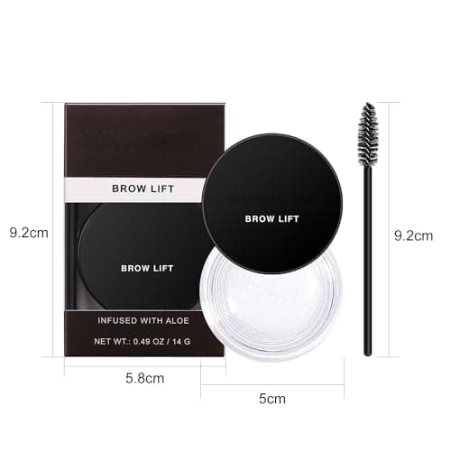 Zuofan Gel à Sourcils Professionnel, Lasting Eyebrow Gel, pour Maintenir les Sourcils en Place, Crée un Aspect Moelleux à Plumes, 14g