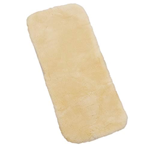 Doublure en peau d’agneau de haute qualité COMFORT de WERNER CHRIST –PREMIUM universelle pour Nacelles, Poussettes, Buggy et Jogger, 100% peau d’agneau en beige, grand confort pour votre bébé