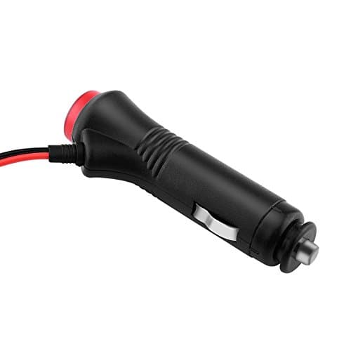 Qiilu 1.5m Mâle Voiture Allume-Cigare Plug, Socket Power Plug Adaptateur sur Arrêt Interrupteur Fusible 12 V 24 V