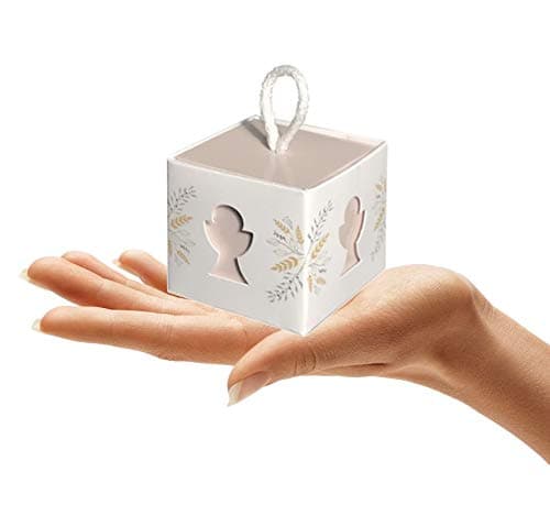 regalami. Shop, Lot de 10 boîtes à dragées pour première communion, 50 x 50 x 50 mm