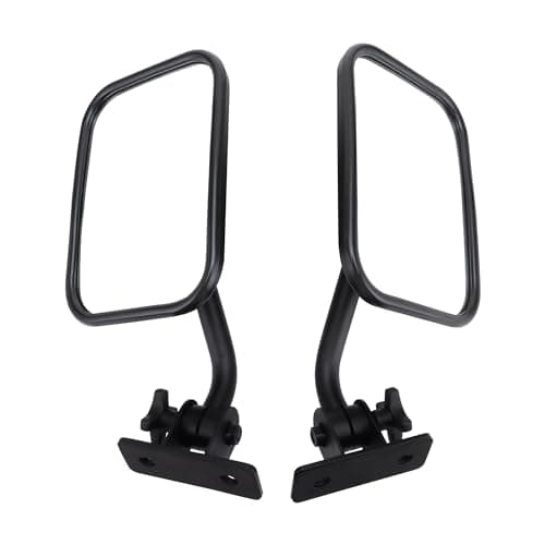 GOOFIT Vue arrière de la Colonne a modifiée carrée Rétroviseur Remplacement pour Wrangler TJ JK JKU 1997-2017 UTV ATV