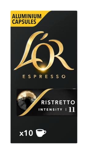 L'Or Espresso Café - 100 Capsules Ristretto Intensité 11 - compatibles Nespresso®* (lot de 10 x 10)