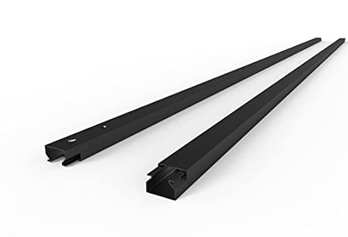Lot de 10 passe-câbles à visser Noir 10 m 15 x 10 x 1000 mm