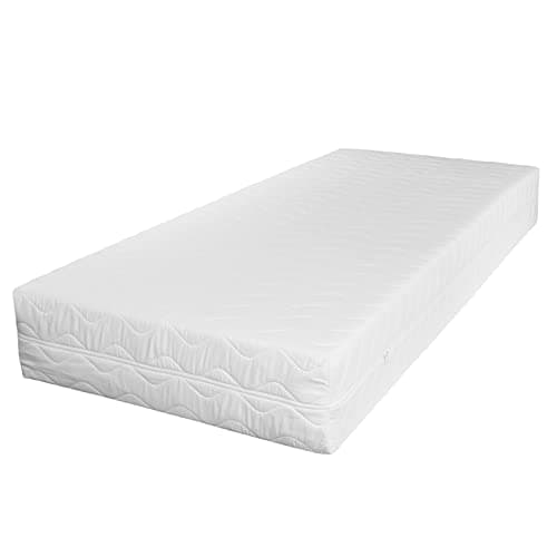 TULENA Housse de Matelas en Microfibre avec Fermeture éclair, 80x200 cm, Hauteur 23 à 25 cm, matelassée, Blanche, hypoallergénique, certifiée Öko-Tex