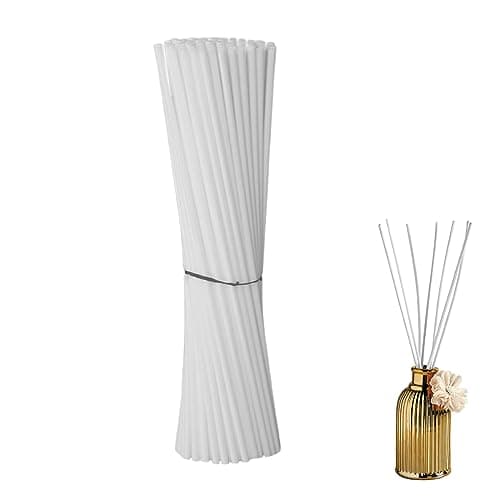 ACYDSR 100 Pièces Bâtons de Diffuseur de Roseaux, 30cm Diffuseur Parfum Bâtons, Batonnets Diffuseur, Parfum Bâtons de Diffuseur d'Arôme en Fibre, pour dans Maison Bureau Hôtel Spa (30cm x 3mm)