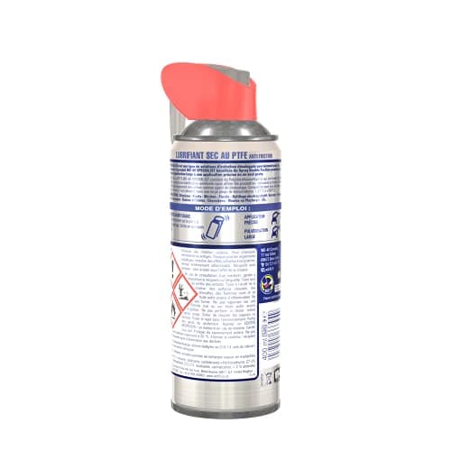 WD-40 Specialist • Lubrifiant Sec Au PTFE • Spray Double Position • Anti Friction • Lubrifie en laissant un film sec • Compatible tous métaux, plastique et verre • 400 ML • Lot de 2 , blanc