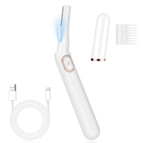 LOPHE Tondeuse Visage Sourcils Électrique Femme, Tondeuse Cheveux Visage avec Peigne Rechargeable Mini Rasoir Facial pour Sourcils, Visage, Corps