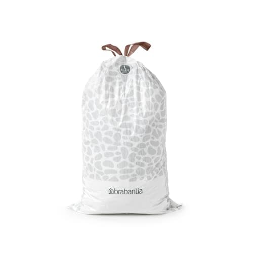Brabantia Sacs Poubelle PerfectFit (Code L - 40L / 45L), Ultra Résistant, Poignées Coulissantes (40 Sacs)