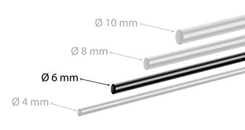Poppstar cordon adhésif rond en butyle (10 m x 6 mm), Mastic butyle, Joint rond, caoutchouc Noir