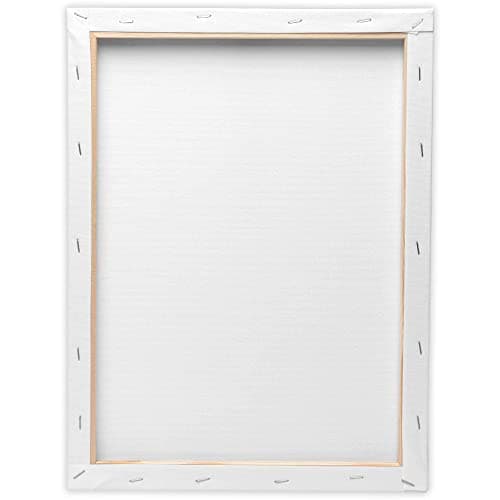 Artina - Châssis entoilé - Toile à Peindre - Akademie - Qualité Fine - Apprêtée 2 Fois - Lot de 5-30x80cm - 280g/m2