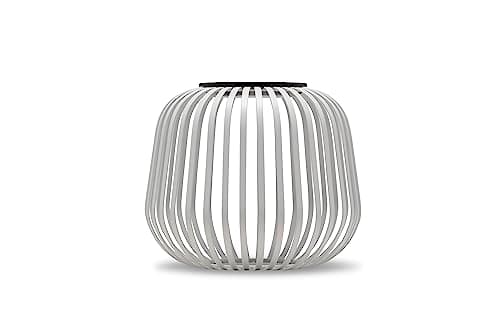 LUUK LIFESTYLE Luminaire LED d'extérieur design à énergie solaire, lampe d'ambiance, luminosité progressive, recharge rapide, 72h, Blanc