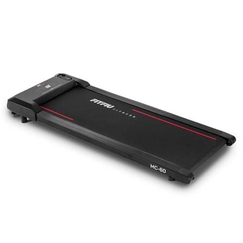FITFIU Fitness MC-60 Tapis de Course et de Marche pour Dessous de Bureau 6 km/h, Inclinaison Fixe de 5o, Surface de 36 x 100 cm, télécommande, Poids Max 110 kg, pour Marche et Jogging