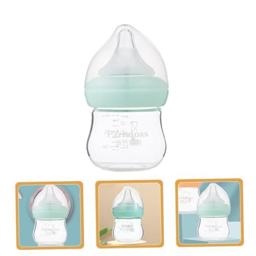 TOYANDONA Biberon En Verre Pour Biberon De Lait Pour Biberon Pour Nourrissons Biberon Anti Colique Biberons Pour Nouveau-né Entraîneur De Buvant Biberon à Col Large Un Verre