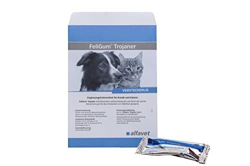 alfavet FeliGum Trojaner, cachette de médicaments malléable à administrer en Snack, complément Alimentaire pour Chiens et Chats, 15 x 10 g