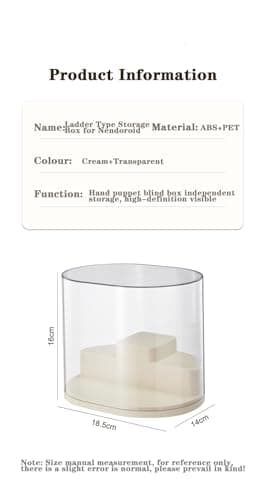 Vitrine de rangement transparente pour poupées, jouets, boîte de rangement pour figurines d'action/jouets/objets de collection (ladre), Q4268