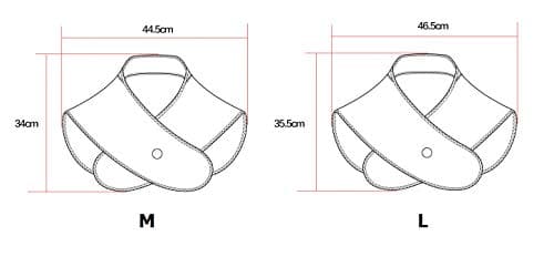 Thermrup Coussin chauffant infrarouge lointain - Fonctionne avec batterie - Pour le cou et les épaules - Avec 3 niveaux de température (M)