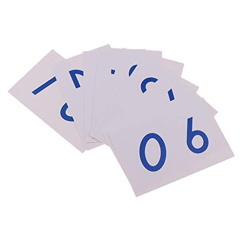 Générique Montessori Mathematics 1-9000 Nombre De Cartes Papier pour Le Calcul