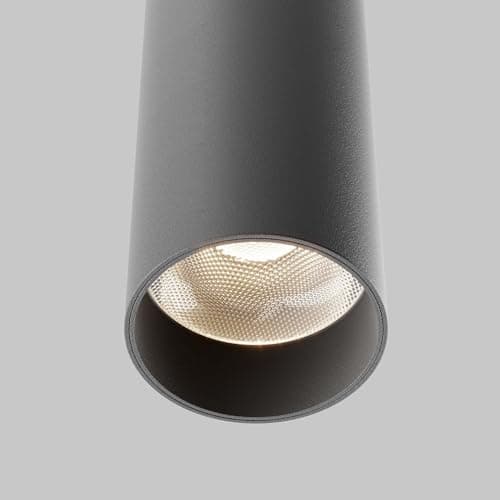 MAYTONI DECORATIVE LIGHTING Lampe Lustre plafonnier Focus LED Noir 12W Pour Salon, Cuisine, Chambre suspendue, Salle à manger, Bureau