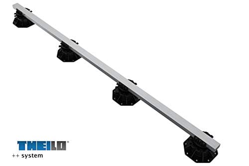 Sous-structure de terrasse en aluminium de 2 m - Profil : 30 x 50 mm - Pour tous les types de lames en bois et WPC