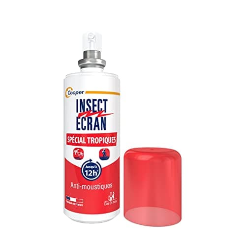 INSECT ECRAN - Anti-moustiques - Spray répulsif peau - protection contre les piqûres de moustiques - Made in France - Spécial Tropiques - 75 ml
