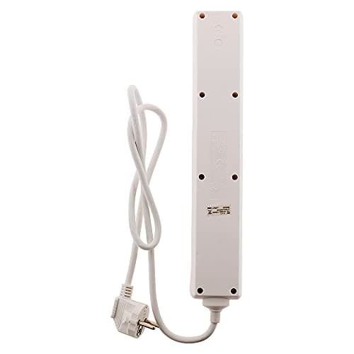 Bloc 6 prises 16A 2P+T avec interrupteur blanc - Zenitech