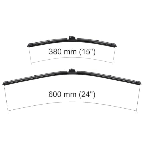 Mossa Balais d'essuie-glace de pare-brise adaptés pour Fiat Panda (02.2012- ) - essuie-glace pour lunette avant - kit essuie glaces 1